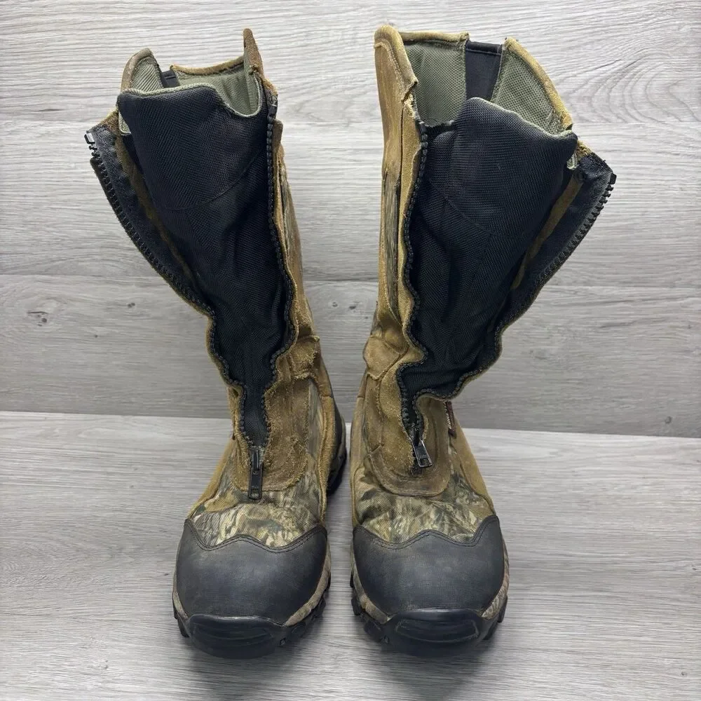 Cabelas Boots Gore Tex Scent Lok Zippered Mens Size 9 Outdoor Hunting Camo